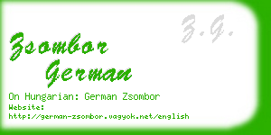 zsombor german business card